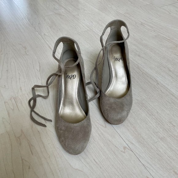 Impo Shoes Impo Tavin Taupe Block Heels Size 7 With Box Poshmark